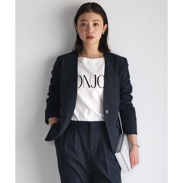 ZOZO問い合わせ番号:81525322ショップ:Bonjour Sagan，ボンジュールサガンブランド:RIRIYANO，リリヤーノ商品名:《洗える》2点パンツスーツセット(ノーカラージャケット+テーパードパンツ) ─RIRIYANO─カ...