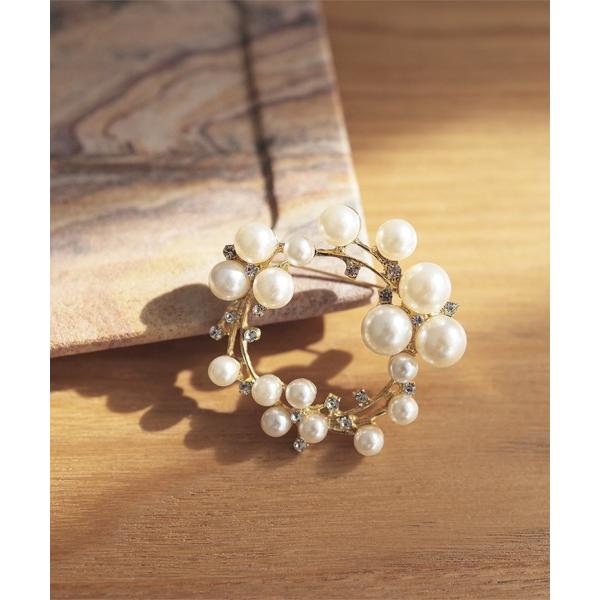 ZOZO問い合わせ番号:81558599ショップ:kobelettuce，コウベレタスブランド:KOBE LETTUCE，コウベレタス商品名:パールモチーフブローチカテゴリ:アクセサリー>ブローチ/コサージュブランド品番:J1132素...