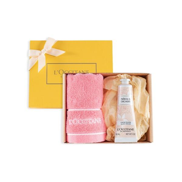 他サイト： ハンドクリーム ロクシタン l'occitane ネロリオーキデ ハンドクリーム タオル付きギフトセットの商品画像