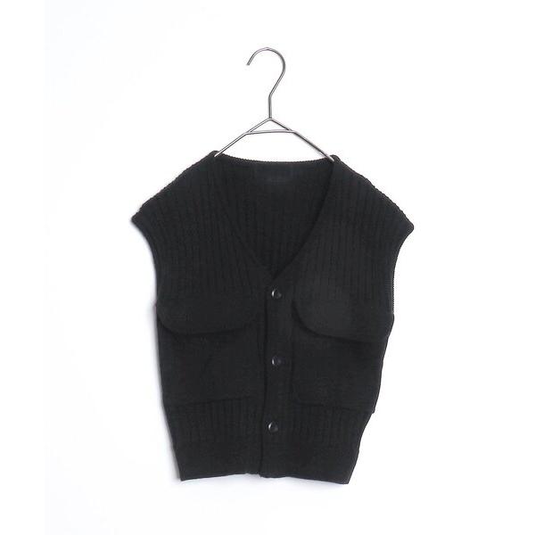 『セール実施中』ZOZO問い合わせ番号:81592249ショップ:F.O.Online Store，エフオーオンラインストアブランド:p.premier，ピードットプルミエ商品名:ポケットデザインサマーニットジレカテゴリ:トップス>ベ...