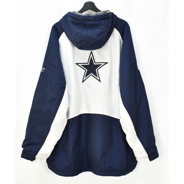 ナイロンジャケット 「ヴィンテージ古着」Reebok×NFL DALLAS COWBOYS/ダラス カウボーイズ ロゴ刺繍 ナイロンジャケット メンズ レディース