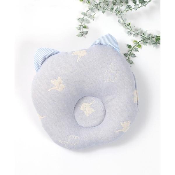 ZOZO問い合わせ番号:81761658ショップ:panpantutu，パンパンチュチュブランド:panpantutu，パンパンチュチュ商品名:ふんわりねこみみベビーまくら(６重織ガーゼ)カテゴリ:ママ＆ベビー>ベビー寝具/家具ブラン...