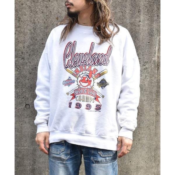 トレーナー スウェット 「ヴィンテージ古着」90's Cleveland INDIANS/インディアンス クルーネックスウェット メンズ レディース