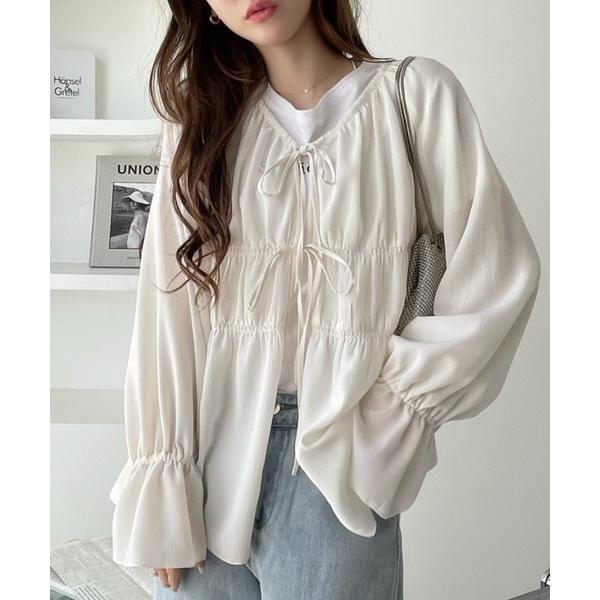 『タイムセール実施中』ZOZO問い合わせ番号:81861615ショップ:Ada.，エイダブランド:Ada.，エイダ商品名:シャーリング キャンディースリーブ ボレロ チュニック ブラウスカテゴリ:トップス>シャツ/ブラウスブランド品番...