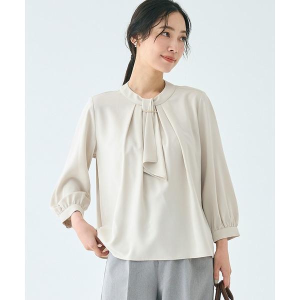 ZOZO問い合わせ番号:81894095ショップ:coca，コカブランド:coca（coca），コカ商品名:ボウタイ風アクセ付きブラウス　UVカット/防シワ/速乾/イージーケアカテゴリ:トップス>シャツ/ブラウスブランド品番:26-2...