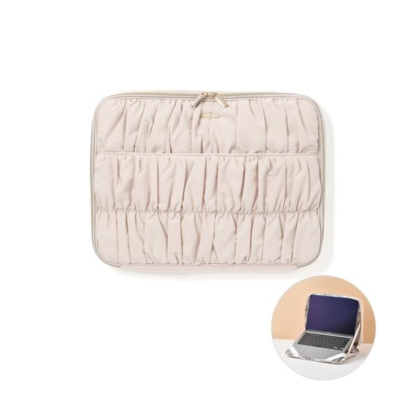 ZOZO問い合わせ番号:81932883ショップ:Francfranc，フランフランブランド:Francfranc，フランフラン商品名:ギャザー PCケース 13〜14インチ ライトピンクカテゴリ:PC・スマホグッズ/家電>PC・タブ...