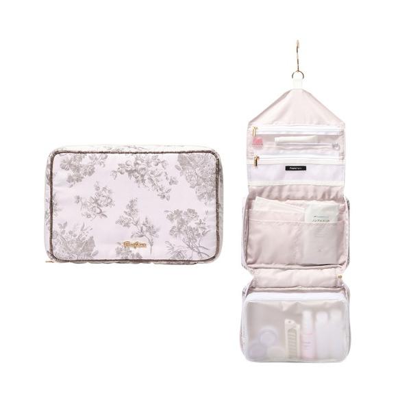 ZOZO問い合わせ番号:81932909ショップ:Francfranc，フランフランブランド:Francfranc，フランフラン商品名:クラシックフラワー ハンギングポーチ L ライトピンク　撥水加工 旅行 トラベルカテゴリ:雑貨/ホビー&...