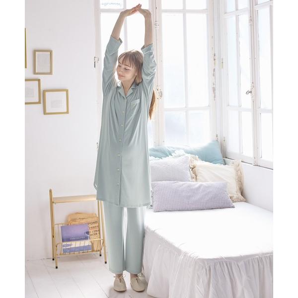 マタニティ 「セット」やわらかレーヨン天竺パジャマ/ルームウェア（マタニティ/授乳服）授乳楽々 妊婦服 産前・産後対応