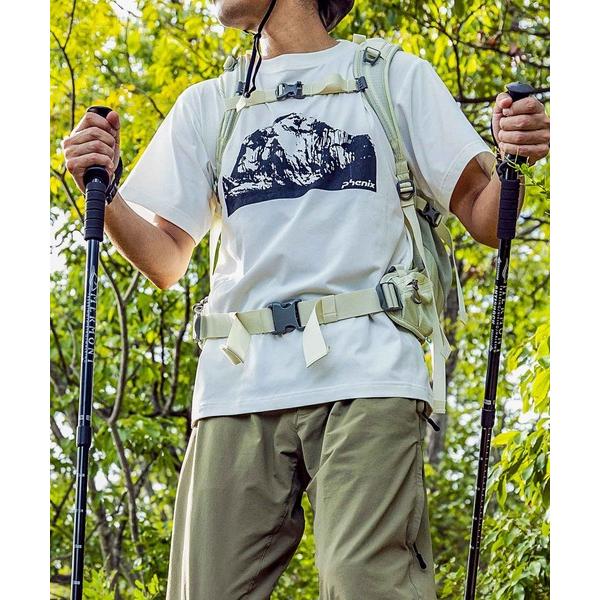 tシャツ phenix OUTDOOR(フェニックスアウトドア) メンズ アウトドアロゴ 半袖Tシャツ (吸水速乾 / 抗菌防臭) メンズ