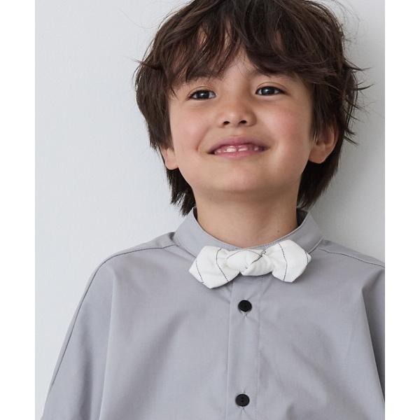 ZOZO問い合わせ番号:82238977ショップ:riziere，リジェールブランド:riziere，リジェール商品名:リネン混ストライプ柄蝶ネクタイ（ボタン取り外しシャツ対応）カテゴリ:フォーマルスーツ/小物>蝶ネクタイブランド品番...