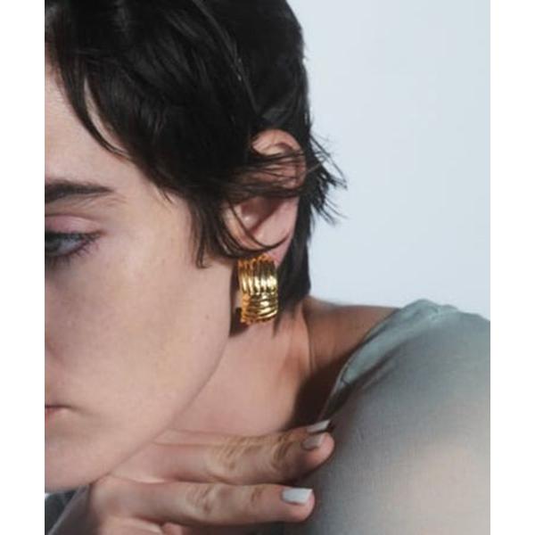 イヤリング 「IRIS 47」arabesque hoop earring BO81 レディース