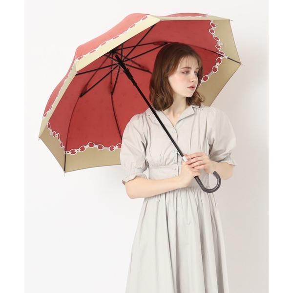 ZOZO問い合わせ番号:82307434ショップ:MOONBAT，ムーンバットブランド:LANVIN en Bleu，ランバンオンブルー，MOONBAT，ムーンバット商品名:長傘 耐風 チェーン サテンプリントカテゴリ:ファッション雑貨&g...