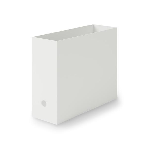 ZOZO問い合わせ番号:82375553ショップ:無印良品，ムジルシリョウヒンブランド:無印良品，ムジルシリョウヒン商品名:再生ポリプロピレン入りファイルボックス・スタンダードタイプ　約幅１０×奥行３２×高さ２４ｃｍ　ホワイトグレーカテゴリ...