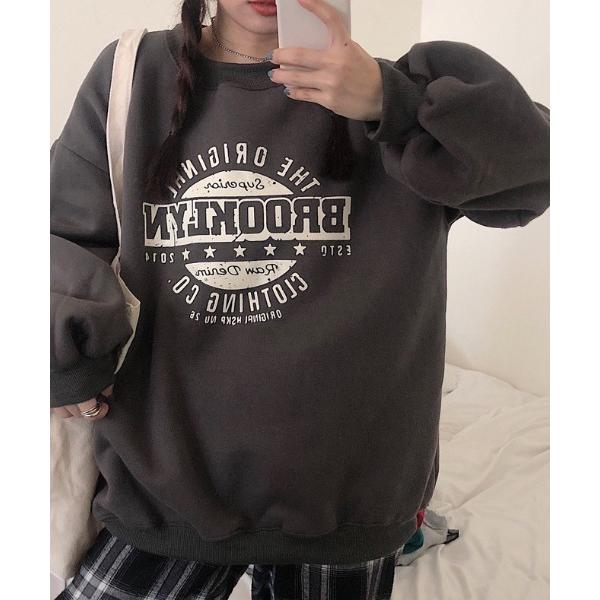 トレーナー スウェット BROOKLYNカレッジロゴルーズスウェット レディース
