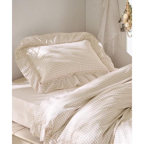 『タイムセール実施中』ZOZO問い合わせ番号:82547944ショップ:BELLUNA PLUS，ベルーナ プラスブランド:iellio，イエリオ商品名:フリル パイピング カバーリング 寝具 /  枕カバーカテゴリ:インテリア>寝具...