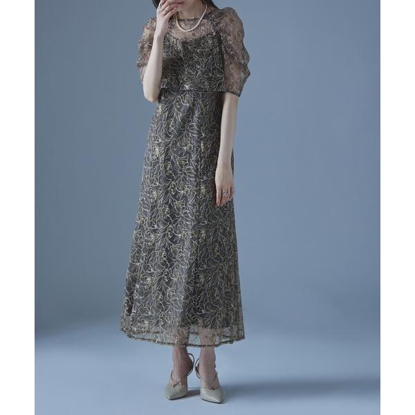 ZOZO問い合わせ番号:82547964ショップ:bflat，ビーフラットブランド:etoll.，エトル商品名:刺繍レースレイヤードドレスカテゴリ:ワンピース/ドレス>ドレスブランド品番:et0030006386素材:表地 レース部分...