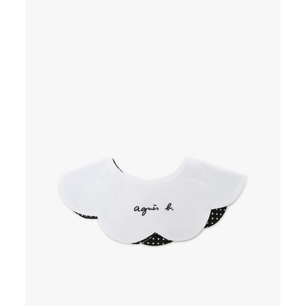 ※このアイテムは返品・交換対象外商品です。ZOZO問い合わせ番号:82750211ショップ:agnes b.，アニエスベーブランド:agnes b.，アニエスベー商品名:ベビー ロゴ刺繍 スカラップ リバーシブルスタイカテゴリ:ママ＆ベビー...