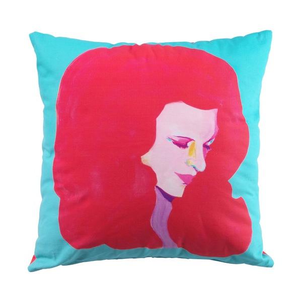 クッション クッションカバー SQUARE CUSHION MANNEQUIN HEAD ”AQUA