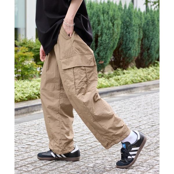 カーゴパンツ 「MAISON CLUB」ナイロンワッシャー裏メッシュバルーンカーゴパンツ 050100 メンズ レディース