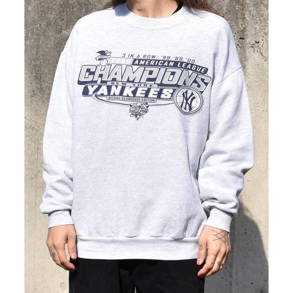 トレーナー スウェット 「ヴィンテージ古着」Y2K 00's NEW YORK YANKEES/ニューヨーク・ヤンキース クルーネックスウェット メンズ レディース
