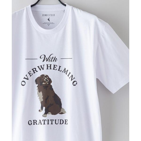 tシャツ 汗染みの目立たないTシャツ ZEROSTAIN　ゼロステイン 犬猫 アニマルプリントTシャツ 防汚 UVカット 撥水 メンズ レディース