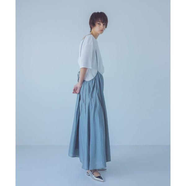 ジャンパースカート tuck gather strap adjustment dress(タックギャザー2wayキャミワンピース)