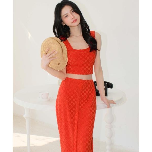 『セール実施中』※このアイテムは返品・交換対象外商品です。ZOZO問い合わせ番号:83195637ショップ:OSYAREVO，オシャレボブランド:OSYAREVO，オシャレボ商品名:フラワーパイル セットアップ 体型カバー 水着 レディース...