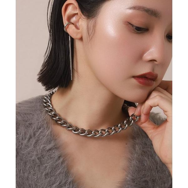 ネックレス LHME “Moment”ボリュームチェーンチョーカーネックレス/サージカルステンレス316L（金属アレルギー対応） レディース メンズ