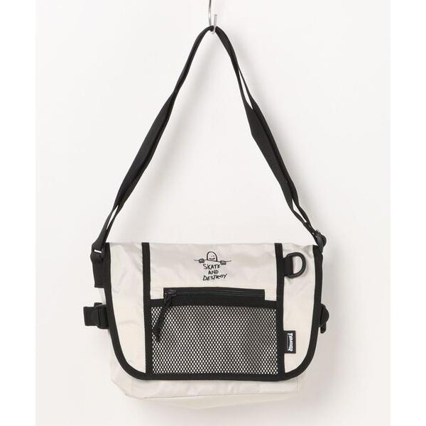 ショルダーバッグ GONZ Messenger Bag/スラッシャースマートフォン収納可能ゴンズワンポイントアイコンメッセンジャーバッグ メンズ レディース