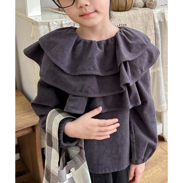 『タイムセール実施中』ZOZO問い合わせ番号:83295395ショップ:aimoha，アイモハブランド:aimoha，アイモハ商品名:【aimoha-KIDS-】フリルカラートップスカテゴリ:トップス>Tシャツ/カットソーブランド品番...