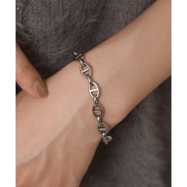 ブレスレット 「WEB限定」“Moment”マリンチェーンブレスレット/サージカルステンレス（金属アレルギー対応）「LHME / エルエイチエムイー」