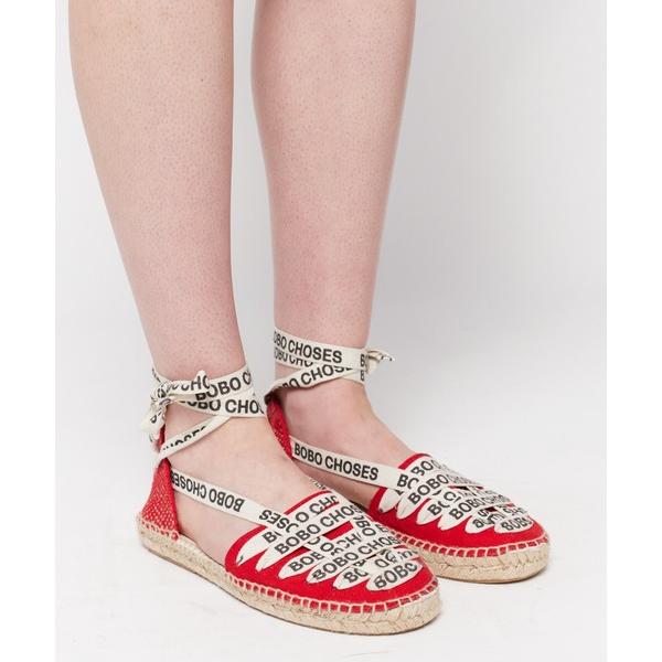 サンダル Bobo Choses red espadrilles レディース