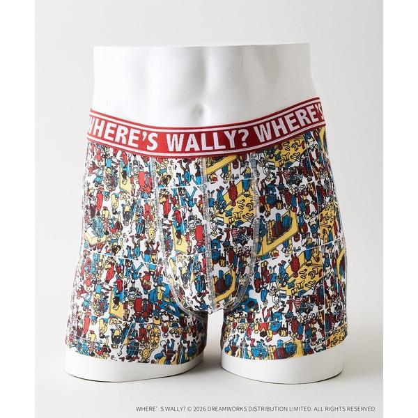 ボクサーパンツ 「Where's Wally/ウォーリーを探せ」「さらっとした履き心地」ボクサーパンツ 総柄 キャラクター ストレッチ アンダーウェア ギフト