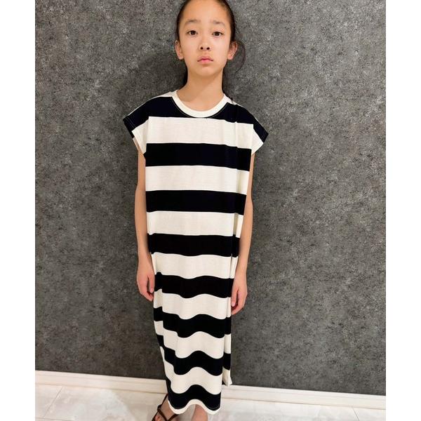 『タイムセール実施中』ZOZO問い合わせ番号:83470280ショップ:THE CASUAL，カジュアルブランド:THE CASUAL，カジュアル商品名:オーバーサイズ ワイドボーダー　ノースリーブワンピースカテゴリ:ワンピース/ドレス&g...