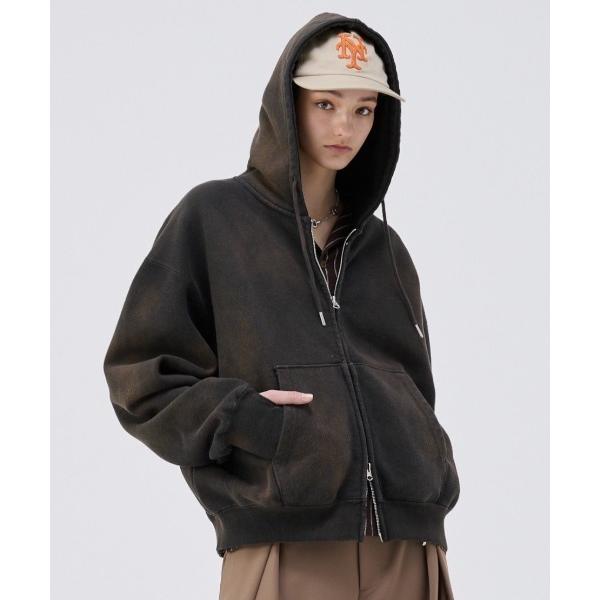 ZOZO問い合わせ番号:83834581ショップ:soerte，ソエルテブランド:soerte，ソエルテ商品名:Heavy weight double zip-up hoodie /ヘビーウェイトダブルジップフーディー 【短丈】カテゴリ:ト...