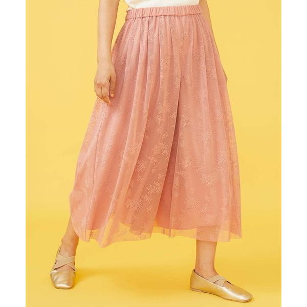 ワイドパンツ パンツ Rica fruta チュールワイドパンツ レディース