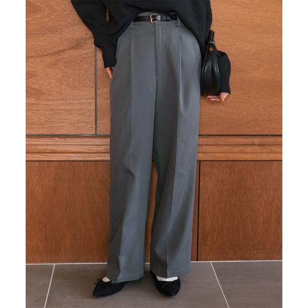 ZOZO問い合わせ番号:83839285ショップ:kobelettuce，コウベレタスブランド:Petitle，プチレ，KOBE LETTUCE，コウベレタス商品名:[ 低身長向けサイズ ] タックワイドストレートパンツカテゴリ:パンツ&g...