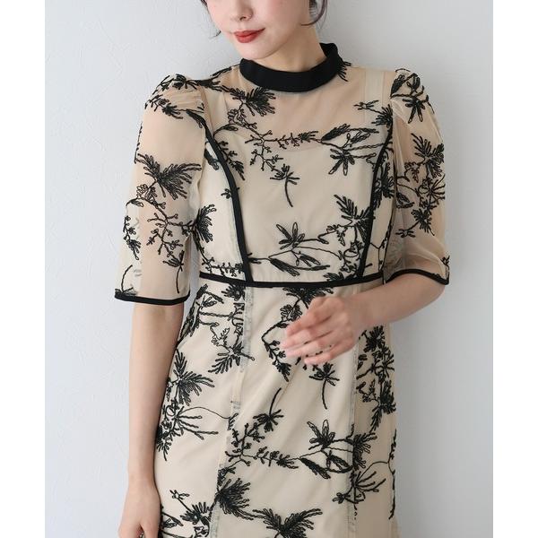 『セール実施中』ZOZO問い合わせ番号:83908473ショップ:BLUEEAST，ブルーイーストブランド:BLUEEAST，ブルーイースト商品名:バイカラー刺繍レースパーティードレス結婚式 成人式 二次会 同窓会 セレモニー パーティード...