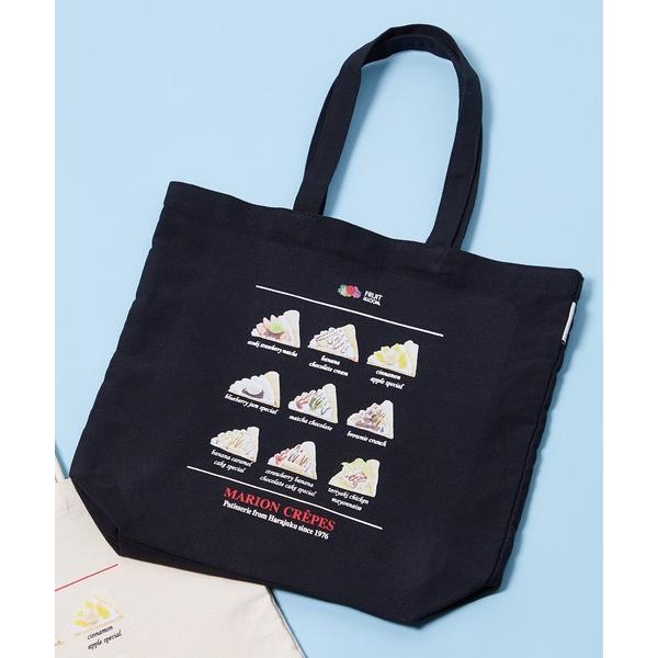 トートバッグ 「MARION CREPES × FRUIT OF THE LOOM」マリオンクレープ × フルーツオブザルーム TOTE BAG C レディース メンズ