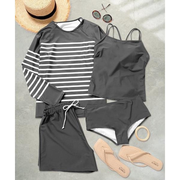 ※このアイテムは返品・交換対象外商品です。ZOZO問い合わせ番号:84008067ショップ:OSYAREVO，オシャレボブランド:OSYAREVO，オシャレボ商品名:水着 レディース 体型カバー ラッシュガード 紫外線カット率 99％以上 ...