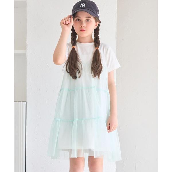 『セール実施中』ZOZO問い合わせ番号:84077475ショップ:coca，コカブランド:coca（coca），コカ商品名:【WEB限定セール】キッズ チュールドッキングティアードワンピースカテゴリ:ワンピース/ドレス>ワンピースブラ...