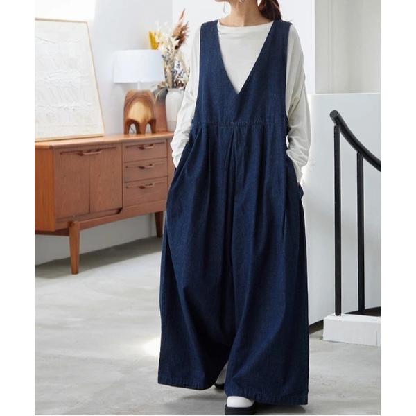 『タイムセール実施中』ZOZO問い合わせ番号:84111800ショップ:and it_，アンドイットブランド:No one knows，ノーワンノーズ商品名:大人デニムビッグワイドオールインワンカテゴリ:オールインワン・サロペット>つ...