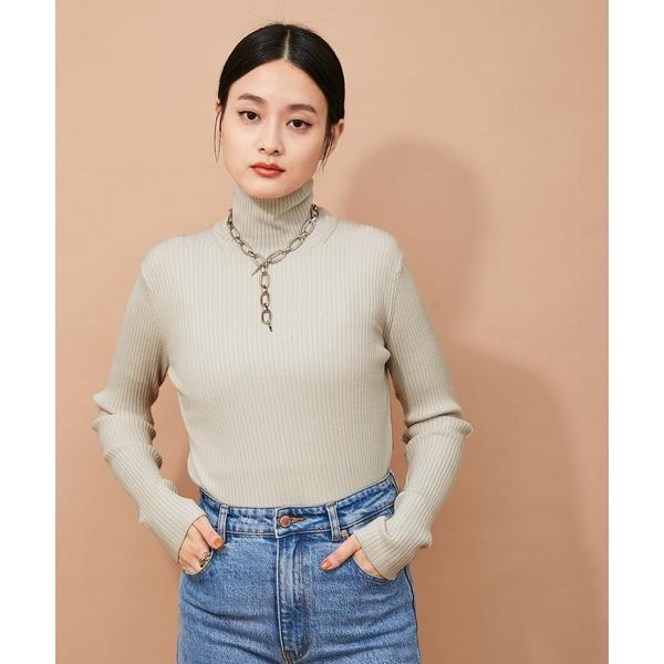 「ADAM ET ROPE'」 タートルネックニット FREE グレー系その他 レディース