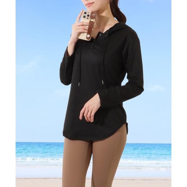 『タイムセール実施中』ZOZO問い合わせ番号:84311367ショップ:Lace Ladies，レースレディースブランド:Lace Ladies，レースレディース商品名:【2点セット】ソリッドカラー ラッシュガードフーディ ハイウエスト フ...