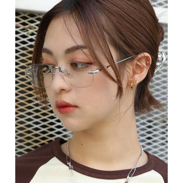 ZOZO問い合わせ番号:84635760ショップ:SPINNS，スピンズブランド:SPINNS，スピンズ商品名:トレンド/韓国っぽアイテム☆ノーフレームスクエア伊達メガネ フレームレス/リムレスメガネカテゴリ:ファッション雑貨>メガネ...