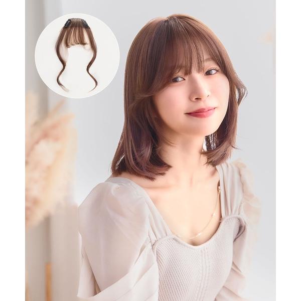 ウィッグ エクステ 「前髪ウィッグ」総手植え前髪ウィッグ フェイスカール レディース