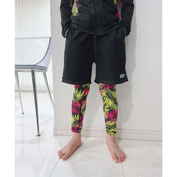 ZOZO問い合わせ番号:84801990ショップ:Auntie Rosa，アンティローザブランド:ZI-ON，ジーオン商品名:ラッシュガード総柄レギンスパンツカテゴリ:水着/着物・浴衣>ラッシュガードブランド品番:934-06素材:ポ...