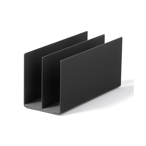 ZOZO問い合わせ番号:84901681ショップ:無印良品，ムジルシリョウヒンブランド:無印良品，ムジルシリョウヒン商品名:スチール仕切りスタンド・２仕切・ダークグレー　約幅８６×奥行２３０×高さ１１０ｍｍカテゴリ:インテリア>収納グ...