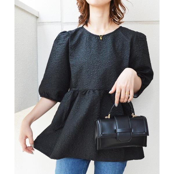 『タイムセール実施中』ZOZO問い合わせ番号:84903917ショップ:Histoire，イストワールブランド:styiro，スタイロ，histoire，イストワール商品名:【マタニティ産前・産後対応】膨れジャガードペプラムトップス ママウ...