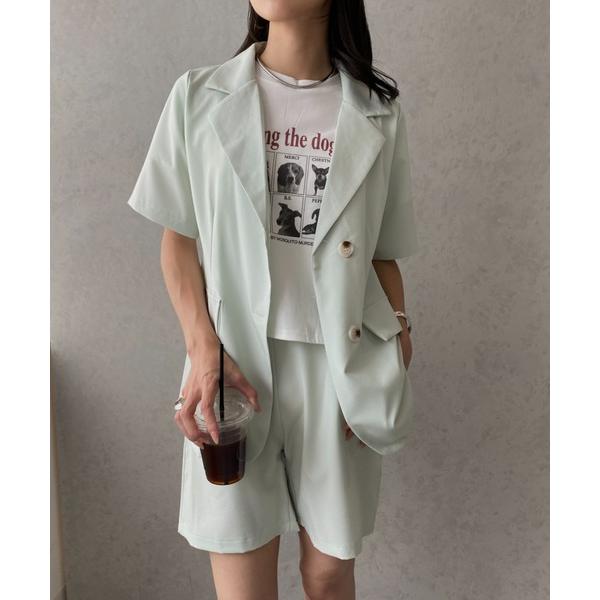 『タイムセール実施中』ZOZO問い合わせ番号:85099617ショップ:Outfitter lab，アウトフィッターラボブランド:MYMOOD.，マイムード，Outfitter lab，アウトフィッターラボ商品名:半袖ジャケット＋バミューダ...